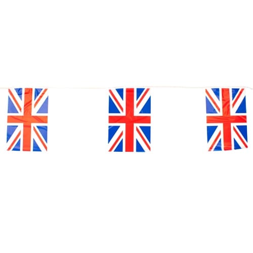 Union Jack Plastic Flag Bunting 6m - Pack of 50 Product Image